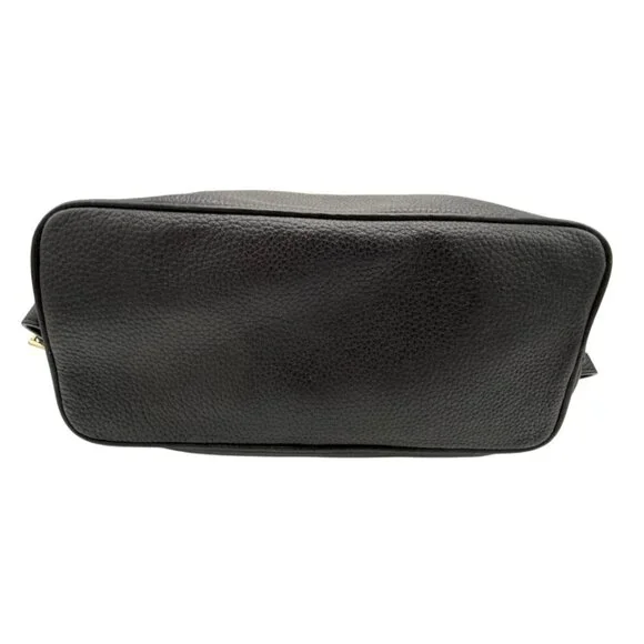 Michael Kors Bedford Black Drawstring Backpack with Gold Hardware - Picture 9 of 12